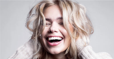 Photo of a happy blonde woman