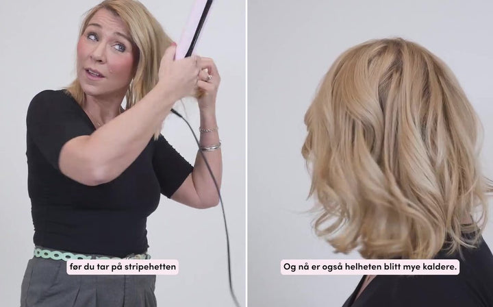 Før og etter: Kalde, lyse striper