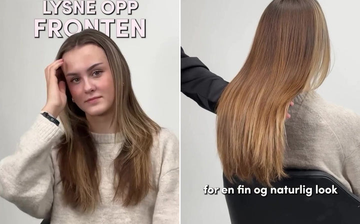 Før og etter: Naturlige striper uten gyllent