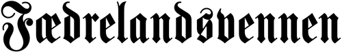 Svart Fædrelandsvennen logo